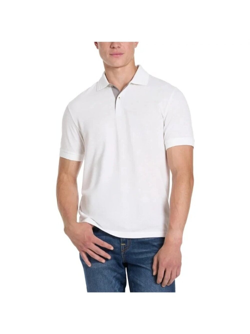 Scotch & Soda Men's XL White Polo Shirt Cotton Blend